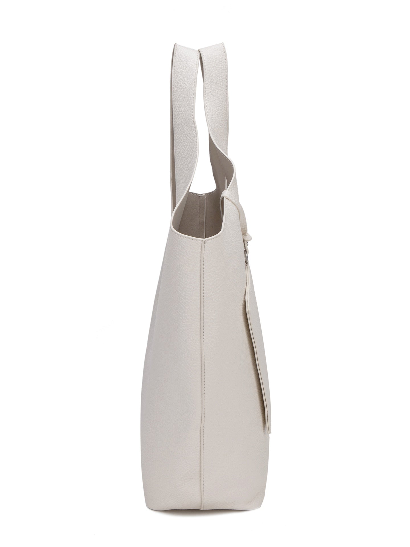 Borsa a Spalla in Pelle Vegana Beige
