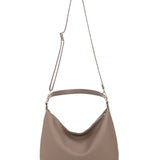 Borsa a Spalla in 100% Pu Vegan Leather Beige Scuro