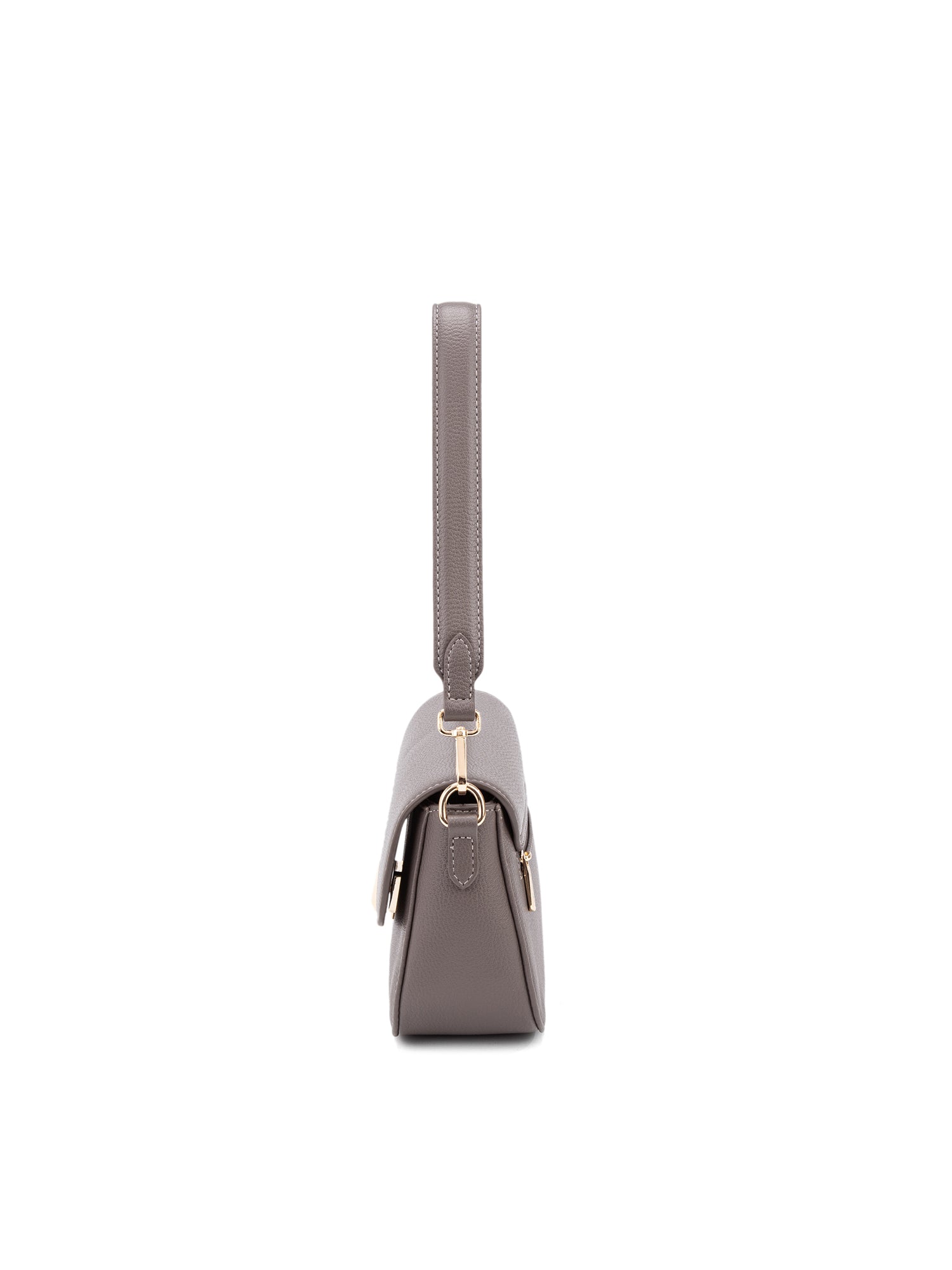 Borsa a Spalla in 100% Pu Vegan Leather Grigio