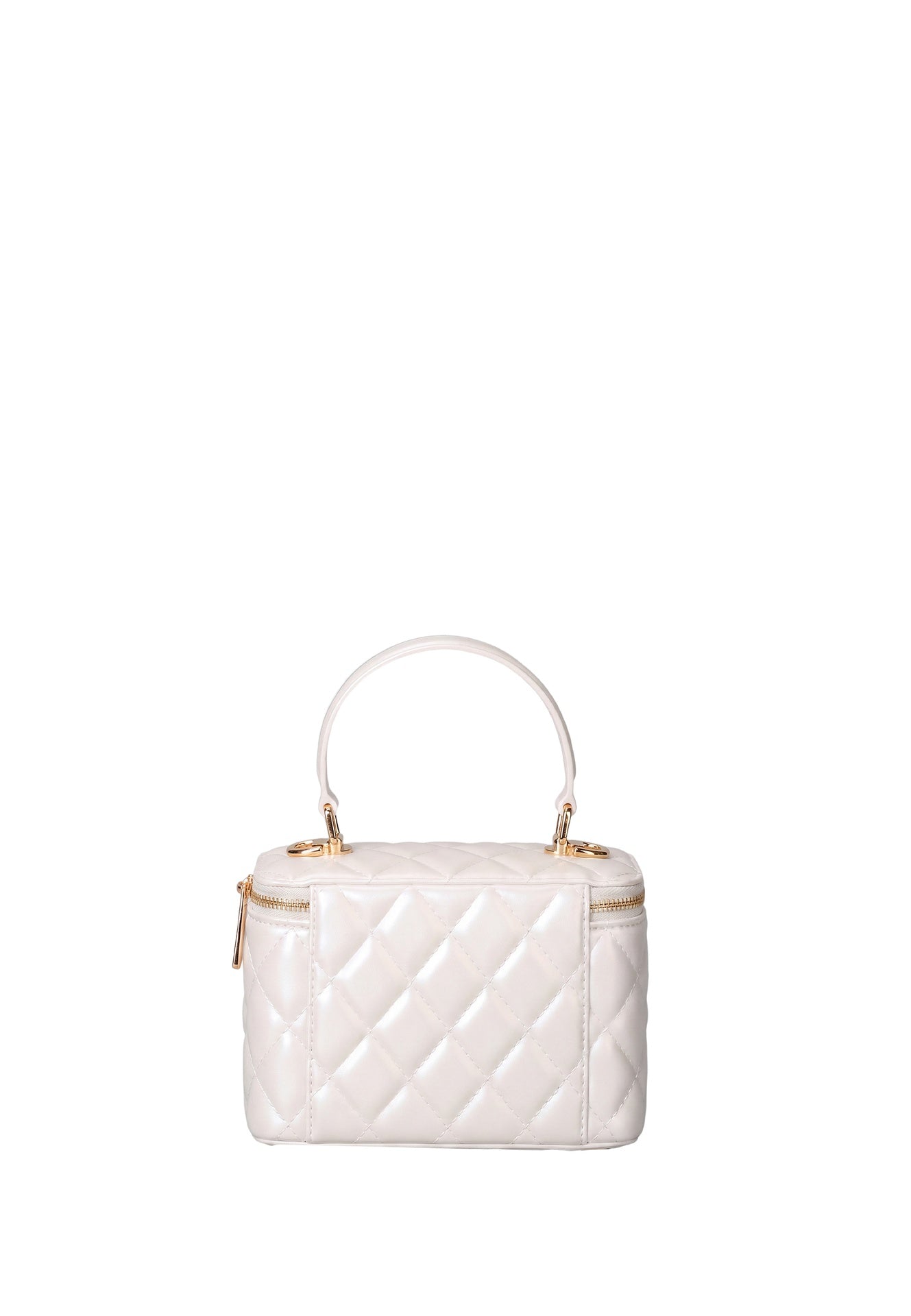 Borsa a Spalla in 100% Pu Vegan Leather Panna