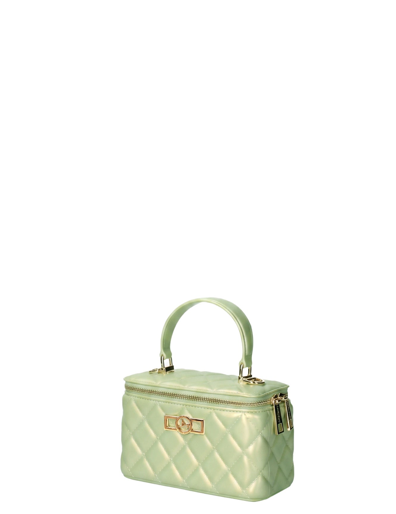 Borsa a Spalla in 100% Pu Vegan Leather Oro