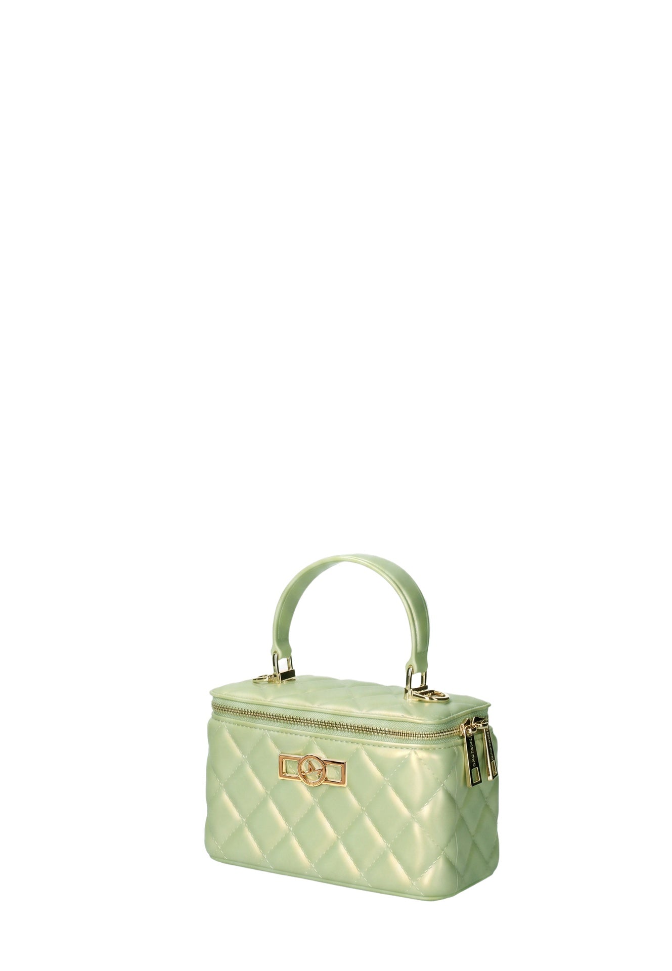 Borsa a Spalla in 100% Pu Vegan Leather Oro