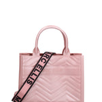 Borsa a mano da donna 100% gomma FLAT BUBY WAVE M -OLD ROSE-CDF Marc Ellis