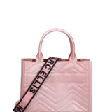 Borsa a mano da donna 100% gomma FLAT BUBY WAVE M -OLD ROSE-CDF Marc Ellis