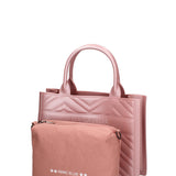 Borsa a mano da donna 100% gomma FLAT BUBY WAVE M -OLD ROSE-CDF Marc Ellis