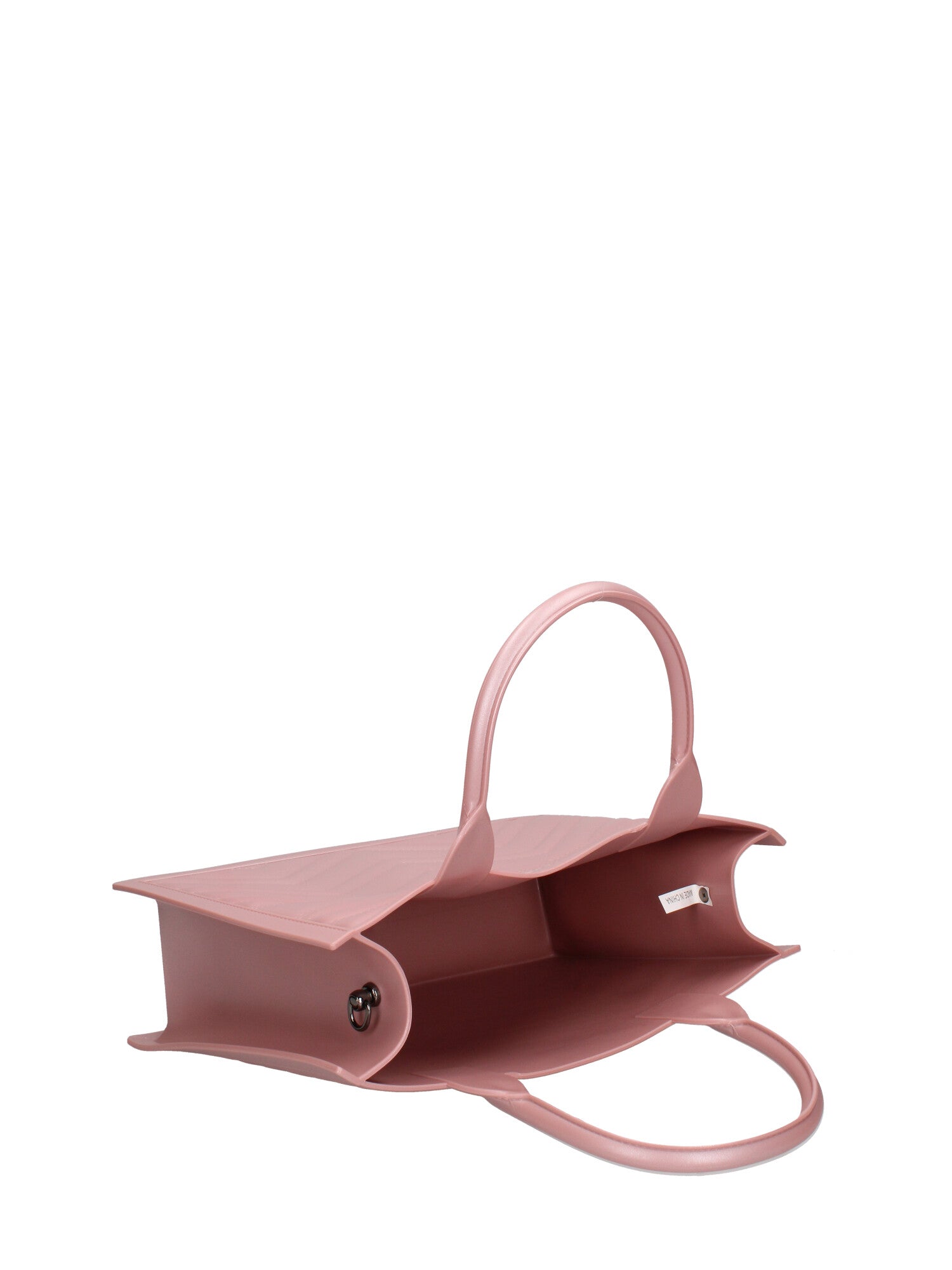 Borsa a mano da donna 100% gomma FLAT BUBY WAVE M -OLD ROSE-CDF Marc Ellis