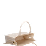 Borsa a mano da donna 100% gomma FLAT BUBY WAVE M -WHITECAP-LIGHT GOLD Marc Ellis