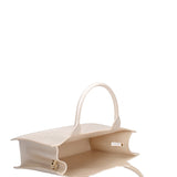 Borsa a mano da donna 100% gomma FLAT BUBY WAVE M -WHITECAP-LIGHT GOLD Marc Ellis