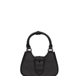 Borsa a mano da donna 100% gomma FLAT CIRCLE-BLACK-BLACK Marc Ellis