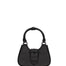 Borsa a mano da donna 100% gomma FLAT CIRCLE-BLACK-BLACK Marc Ellis