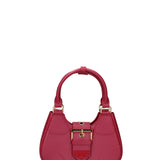 Borsa a mano da donna 100% gomma FLAT CIRCLE-CHERRY-GOLD Marc Ellis