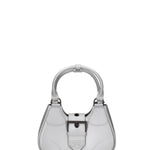Borsa a mano da donna 100% gomma FLAT CIRCLE-GLACIER GRAY-SATIN CDF Marc Ellis