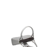 Borsa a mano da donna 100% gomma FLAT CIRCLE-GLACIER GRAY-SATIN CDF Marc Ellis