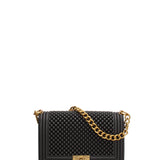 Borsa a mano da donna 100% gomma FLAT M BALL 24-BLACK-LIGHT OTTONE Marc Ellis