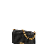 Borsa a mano da donna 100% gomma FLAT M BALL 24-BLACK-LIGHT OTTONE Marc Ellis