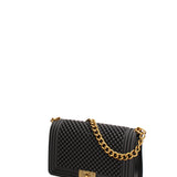 Borsa a mano da donna 100% gomma FLAT M BALL 24-BLACK-LIGHT OTTONE Marc Ellis