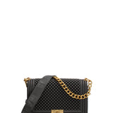 Borsa a mano da donna 100% gomma FLAT M BALL 24-BLACK-LIGHT OTTONE Marc Ellis