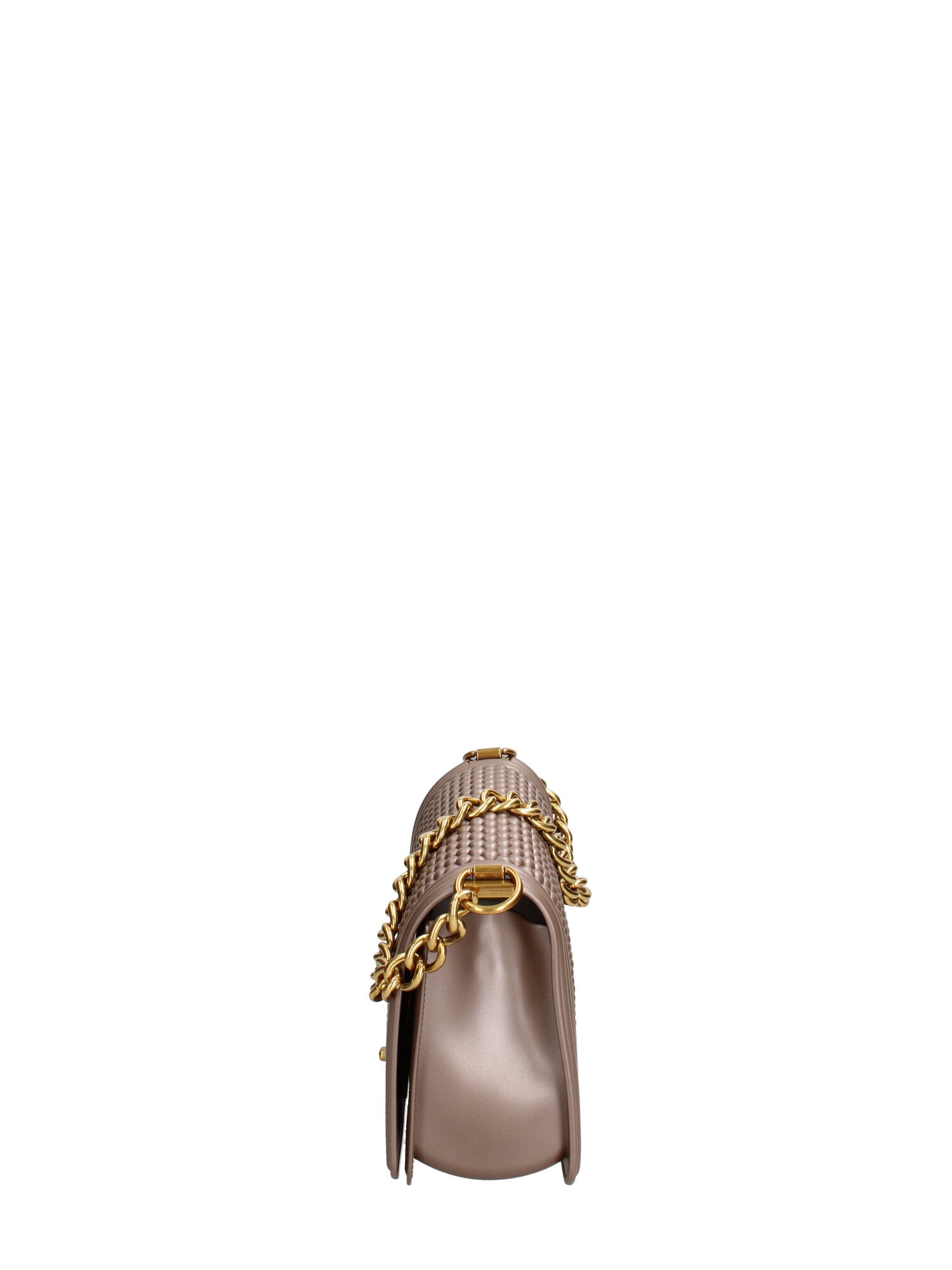 Borsa a mano da donna 100% gomma FLAT M BALL 24-BRONZE-LIGHT OTTONE Marc Ellis