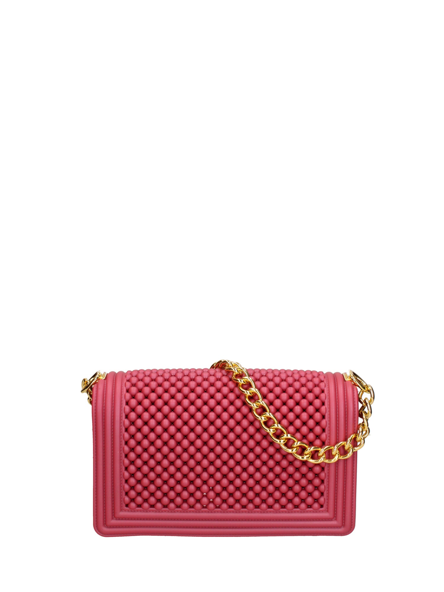 Borsa a mano da donna 100% gomma FLAT M BALL 24-CHERRY-GOLD Marc Ellis