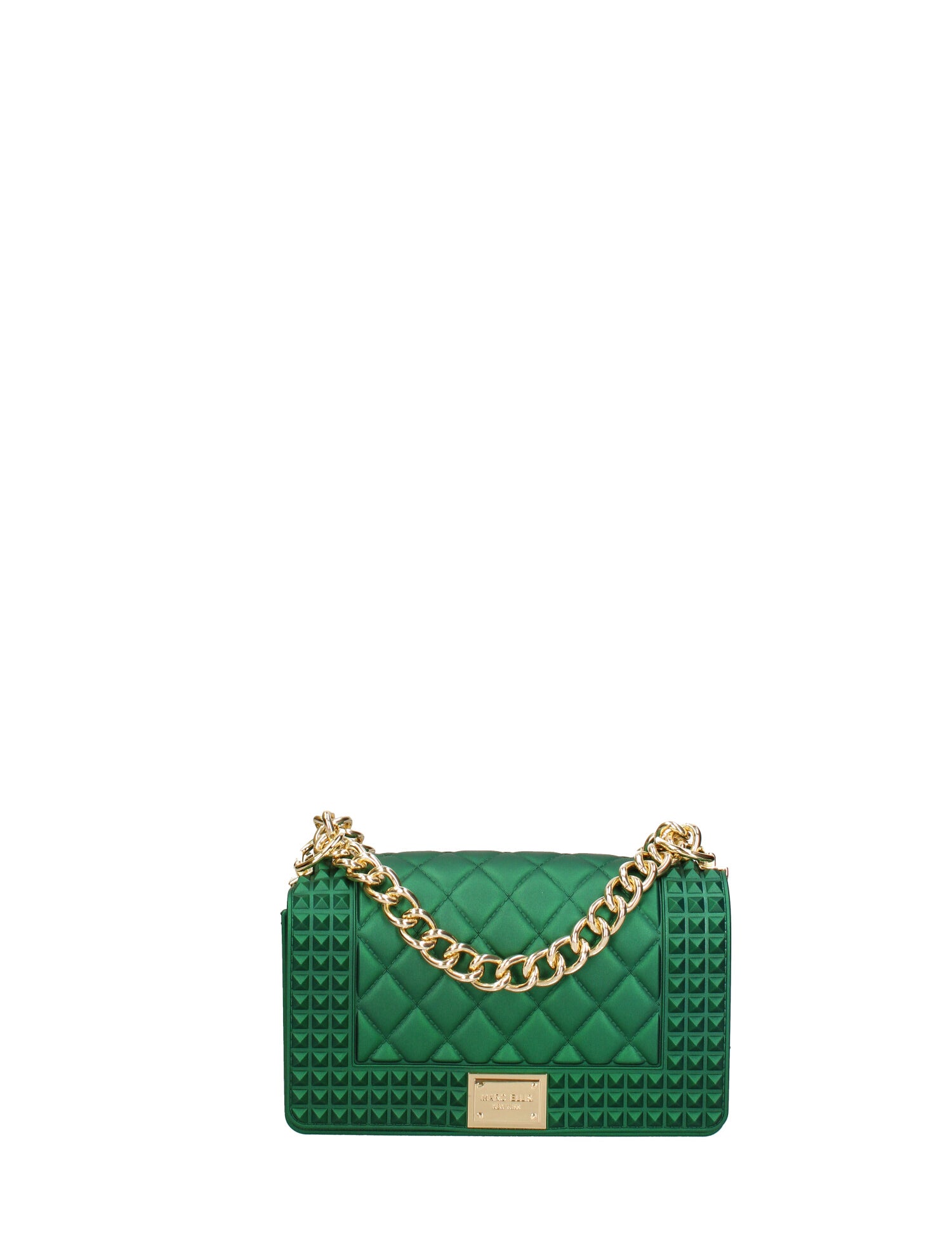 Borsa a mano donna 100% gomma FLAT PENKA S-FOREST GREEN-GOLD Marc Ellis