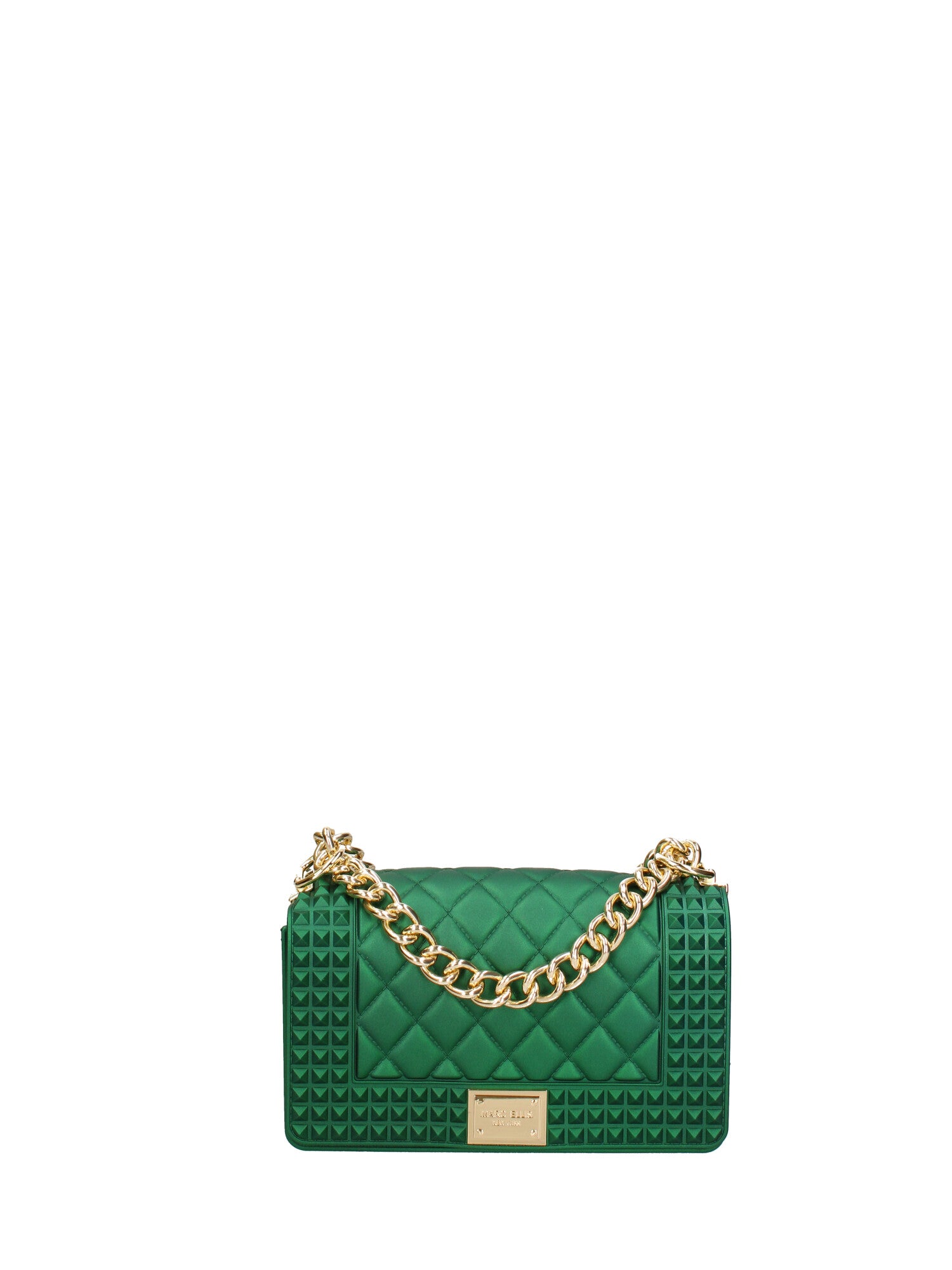 Borsa a mano donna 100% gomma FLAT PENKA S-FOREST GREEN-GOLD Marc Ellis