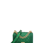 Borsa a mano donna 100% gomma FLAT PENKA S-FOREST GREEN-GOLD Marc Ellis
