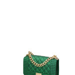 Borsa a mano donna 100% gomma FLAT PENKA S-FOREST GREEN-GOLD Marc Ellis