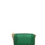Borsa a mano donna 100% gomma FLAT PENKA S-FOREST GREEN-GOLD Marc Ellis