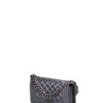Borsa a mano donna 100% gomma FLAT PENKA S-GUN METAL-SATIN CDF Marc Ellis