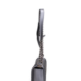 Borsa a mano donna 100% gomma FLAT PENKA S-GUN METAL-SATIN CDF Marc Ellis