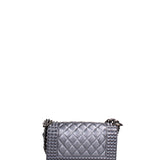Borsa a mano donna 100% gomma FLAT PENKA S-GUN METAL-SATIN CDF Marc Ellis