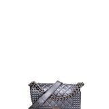 Borsa a mano donna 100% gomma FLAT PENKA S-GUN METAL-SATIN CDF Marc Ellis