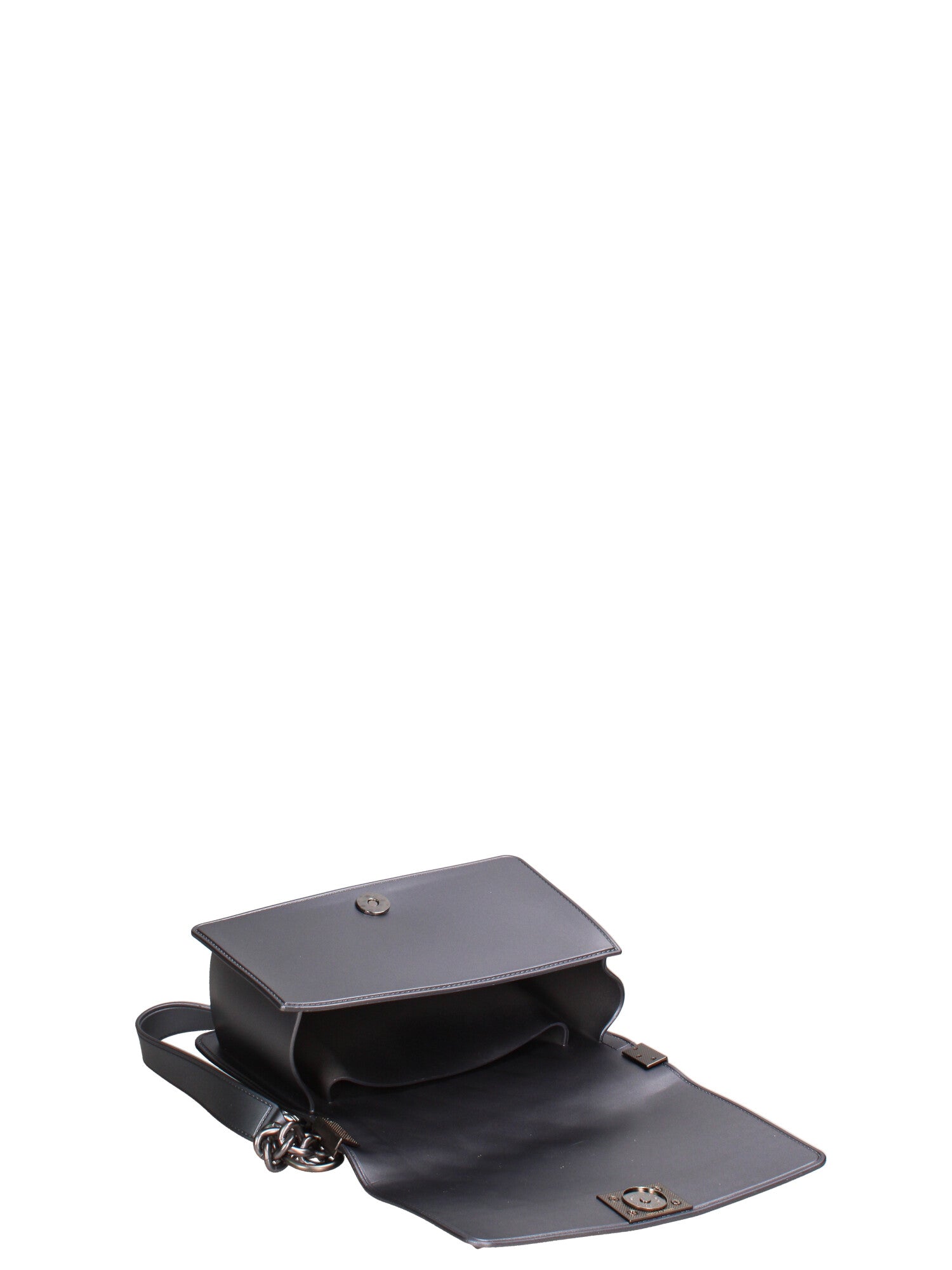 Borsa a mano donna 100% gomma FLAT PENKA S-GUN METAL-SATIN CDF Marc Ellis