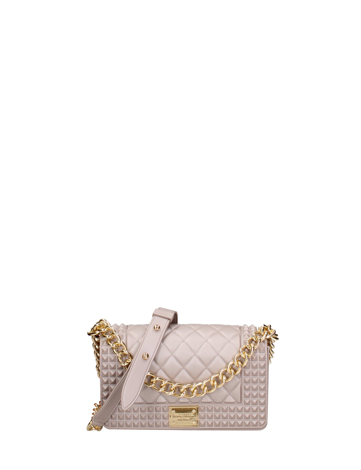 Borsa a mano donna 100% gomma FLAT PENKA S-STONE-LIGHT GOLD Marc Ellis