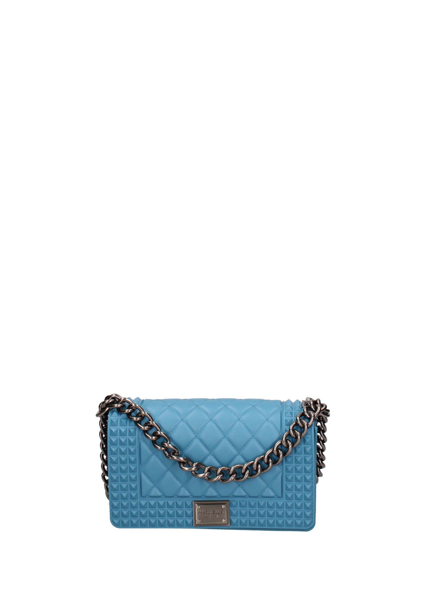 Borsa a mano donna 100% gomma FLAT PENKA S-SUGAR BLUE-BRUSH CDF Marc Ellis