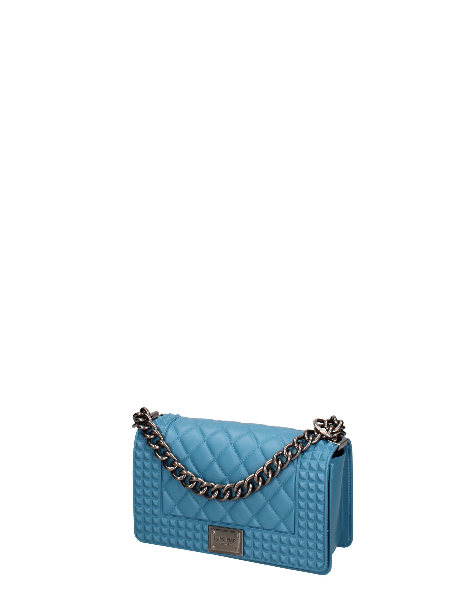 Borsa a mano donna 100% gomma FLAT PENKA S-SUGAR BLUE-BRUSH CDF Marc Ellis
