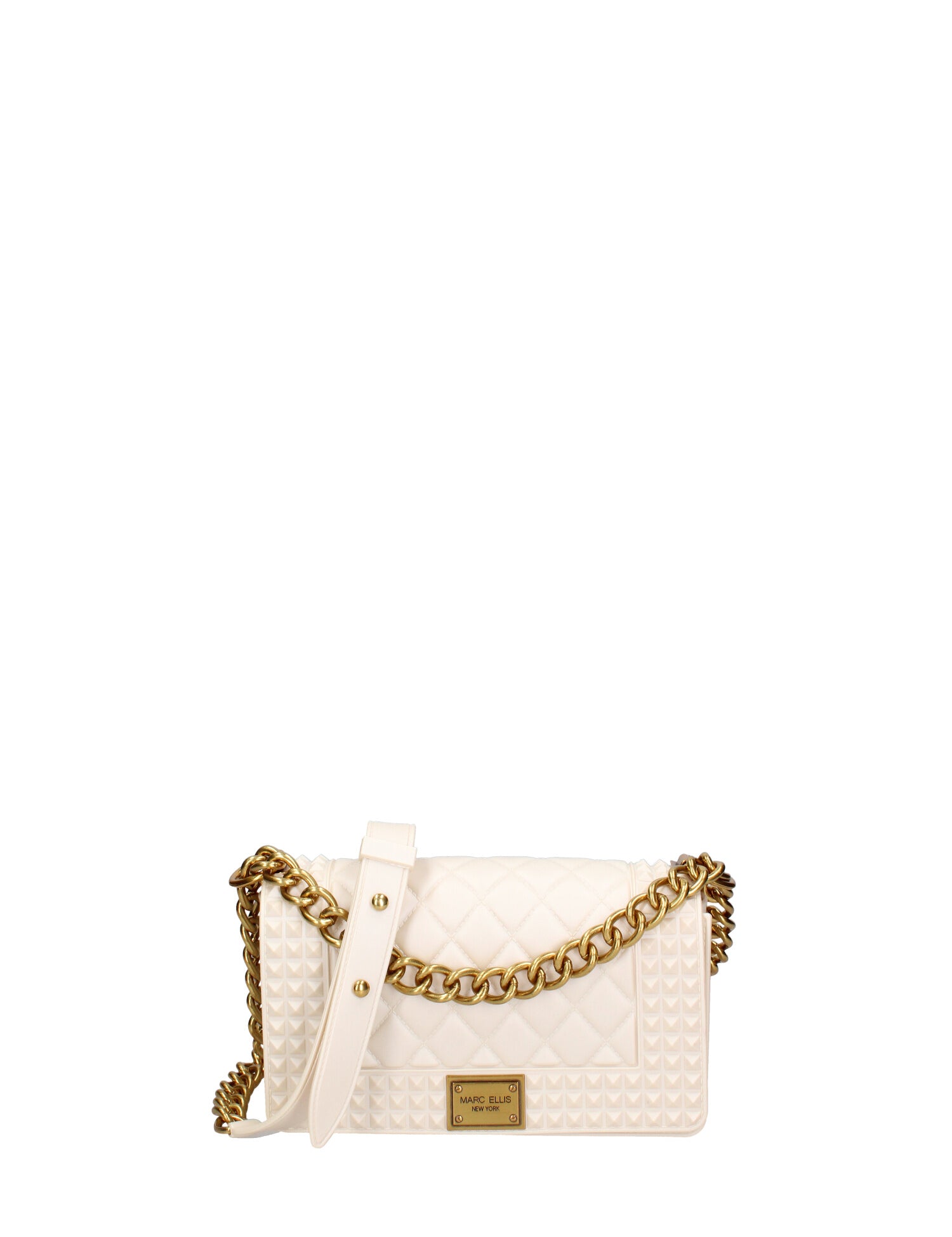 Borsa a mano donna 100% gomma FLAT PENKA S-WHITECAP-LIGHT OTTONE Marc Ellis