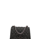 Borsa a mano da donna 100% gomma FLAT RHOMBUS M 24-BLACK-SATIN CDF Marc Ellis