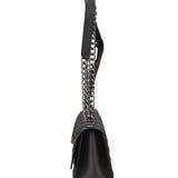 Borsa a mano da donna 100% gomma FLAT RHOMBUS M 24-BLACK-SATIN CDF Marc Ellis