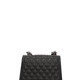 Borsa a mano da donna 100% gomma FLAT RHOMBUS M 24-BLACK-SATIN CDF Marc Ellis