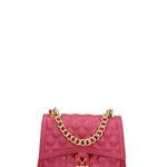 Borsa a mano da donna 100% gomma FLAT RHOMBUS M 24-CHERRY-GOLD Marc Ellis