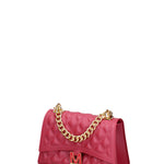 Borsa a mano da donna 100% gomma FLAT RHOMBUS M 24-CHERRY-GOLD Marc Ellis