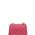 Borsa a mano da donna 100% gomma FLAT RHOMBUS M 24-CHERRY-GOLD Marc Ellis