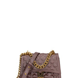Borsa a mano da donna 100% gomma FLAT RHOMBUS M 24-CHOCOLATE-LIGHT OTTONE Marc Ellis