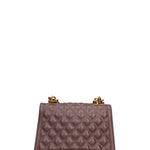 Borsa a mano da donna 100% gomma FLAT RHOMBUS M 24-CHOCOLATE-LIGHT OTTONE Marc Ellis