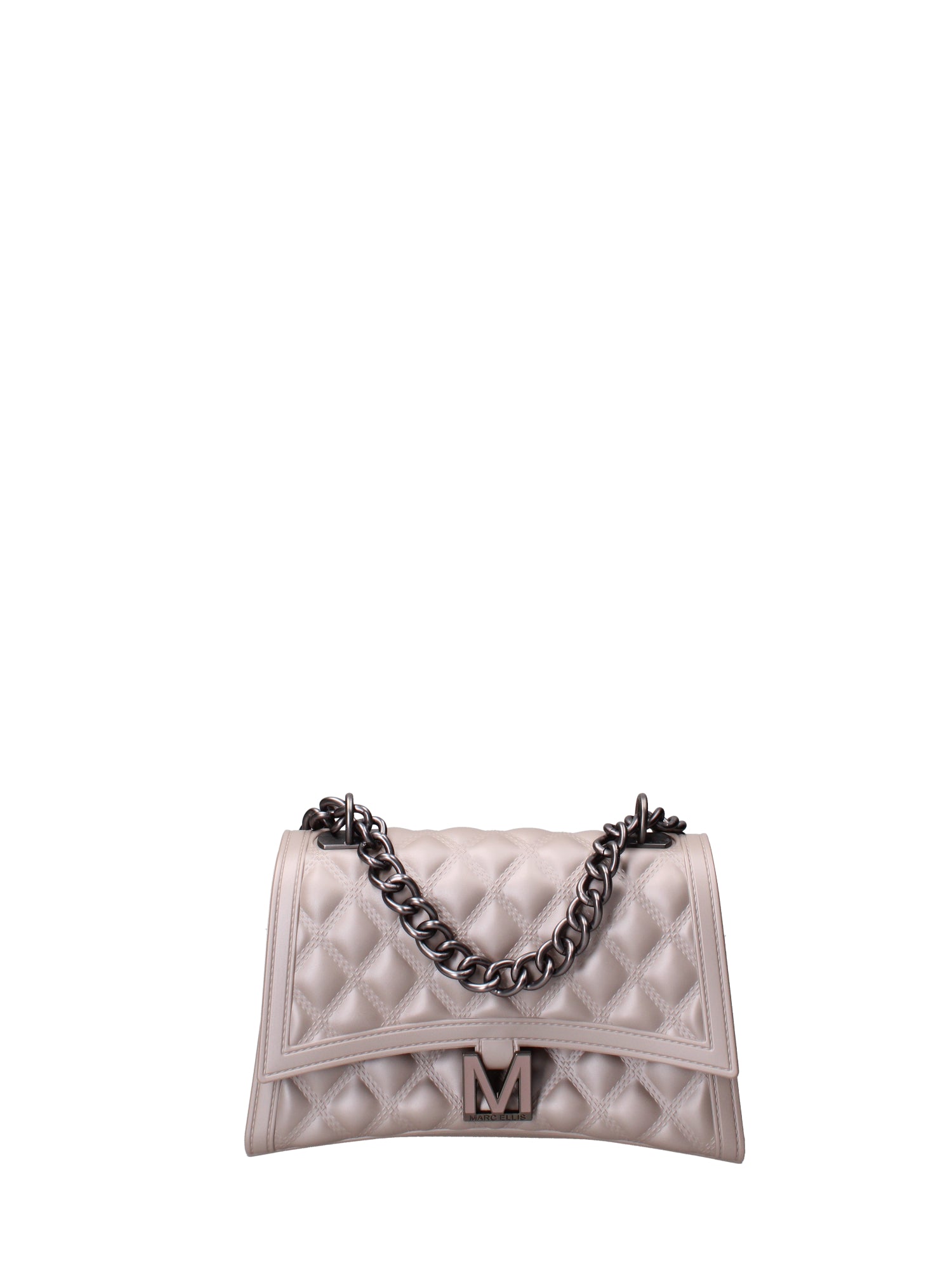 Borsa a mano da donna 100% gomma FLAT RHOMBUS M 24-STONE-SATIN CDF Marc Ellis