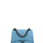 Borsa a mano da donna 100% gomma FLAT RHOMBUS M 24-SUGAR BLUE-SATIN CDF Marc Ellis