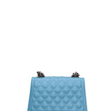 Borsa a mano da donna 100% gomma FLAT RHOMBUS M 24-SUGAR BLUE-SATIN CDF Marc Ellis