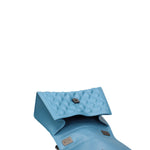 Borsa a mano da donna 100% gomma FLAT RHOMBUS M 24-SUGAR BLUE-SATIN CDF Marc Ellis