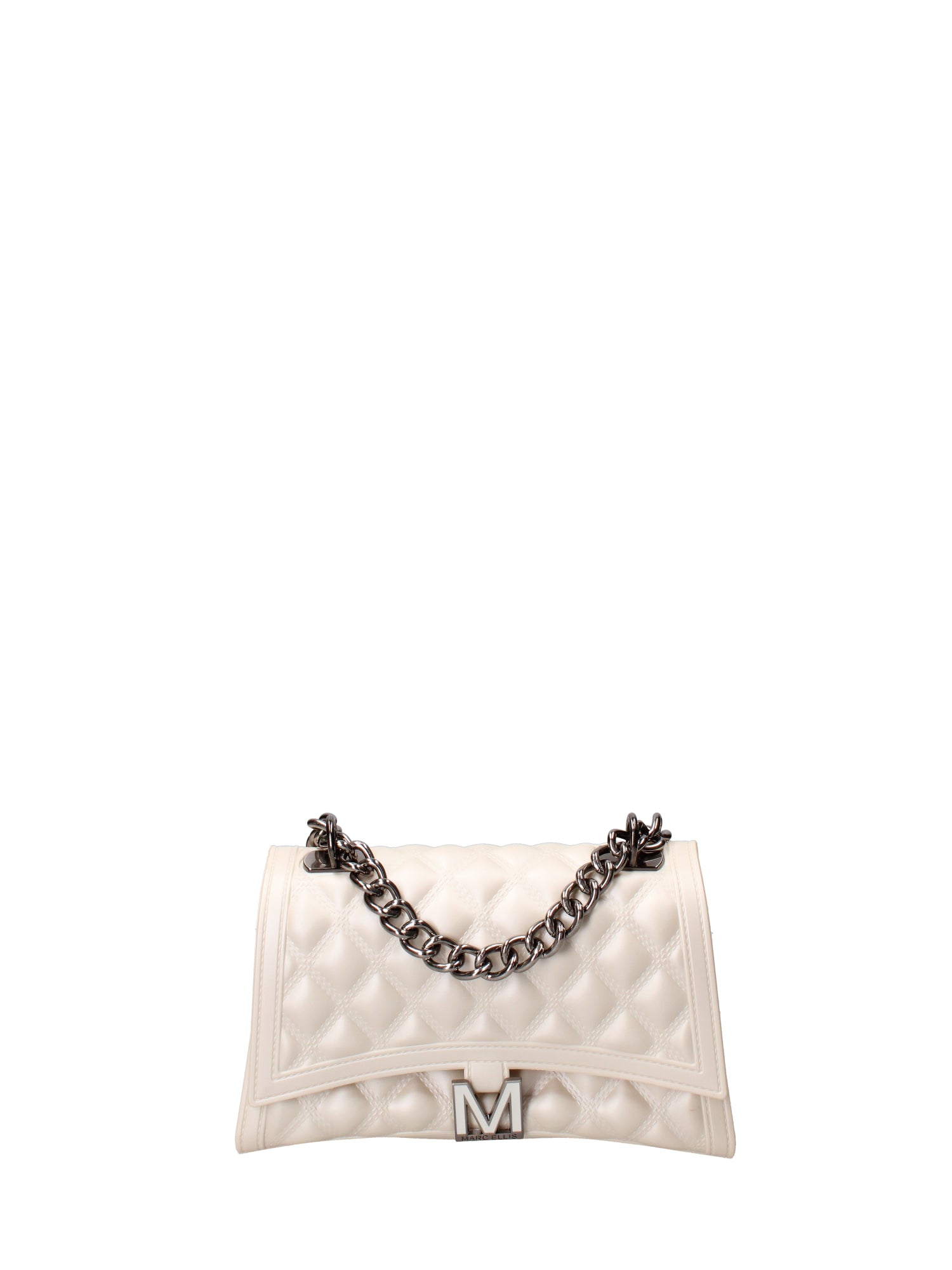 Borsa a mano da donna 100% gomma FLAT RHOMBUS M 24-WHITECAP-BRUSH CDF Marc Ellis